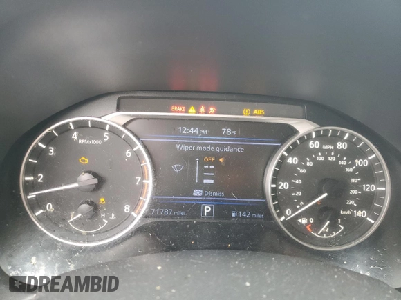 2020 Nissan Altima 2.5 S with VIN 1N4BL4BV7LC117647, listed as a Copart auction lot 48410185 with 71,787 mi miles and Salvage Title. Bid and sale history available at carsss.com. Image 9.