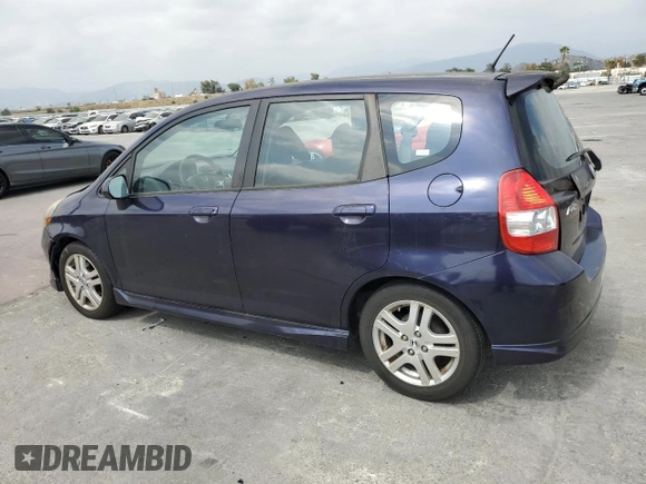 2008 Honda Fit Sport with VIN JHMGD38648S073061, listed as a Copart auction lot 54595955 with 110,985 mi miles and Clean Title. Bid and sale history available at carsss.com. Image 2.