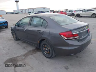2015 Honda Civic Sedan LX with VIN 19XFB2F59FE258410, listed as a IAAI auction lot 41846497 with 204,917 mi miles. Bid and sale history available at carsss.com. Image 3.