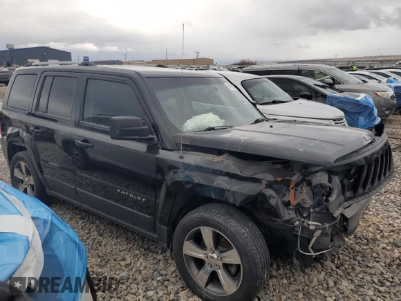 2017 Jeep Patriot High Altitude with VIN 1C4NJPFA9HD187951, listed as a Copart auction lot 48878835 with 77,832 mi miles and Salvage Title. Bid and sale history available at carsss.com. Image 4.