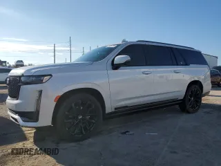 2022 Cadillac Escalade ESV Sport Platinum with VIN 1GYS4RKL2NR350025, listed as a Copart auction lot 74261794 with 28,667 mi miles and Non repairable. Bid and sale history available at DreamBid. Image 1.