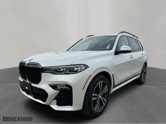 2020 BMW X7 xDrive40i with VIN 5UXCW2C04L9C21489, listed as a Copart auction lot 55080015 with 86,038 mi miles and Clean Title. Bid and sale history available at carsss.com. Image 2.