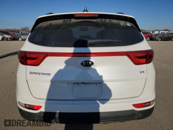 2019 Kia Sportage EX with VIN KNDPNCAC6K7533345, listed as a Copart auction lot 43153915 with 75,077 mi miles and Salvage Title. Bid and sale history available at carsss.com. Image 6.