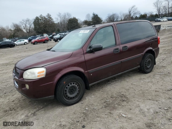 2007 Chevrolet Uplander LS with VIN 1GNDU23187D128695, listed as a Copart auction lot 43198415 with 231,612 mi miles and Salvage Title. Bid and sale history available at carsss.com. Image 1.