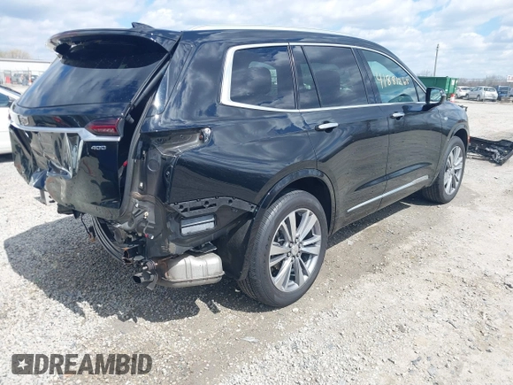 2020 Cadillac XT6 AWD Premium Luxury with VIN 1GYKPDRS0LZ140995, listed as a IAAI auction lot 41881265 with 46,375 mi miles and . Bid and sale history available at DreamBid. Image 4.