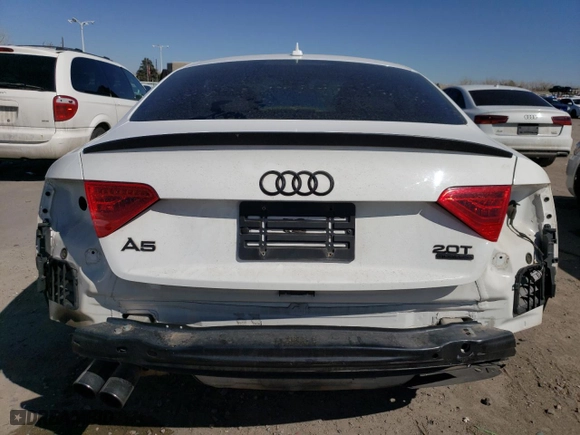 2015 Audi A5 Premium with VIN WAUCFAFR6FA017215, listed as a Copart auction lot 47098685 with 100,882 mi miles and Salvage Title. Bid and sale history available at carsss.com. Image 6.