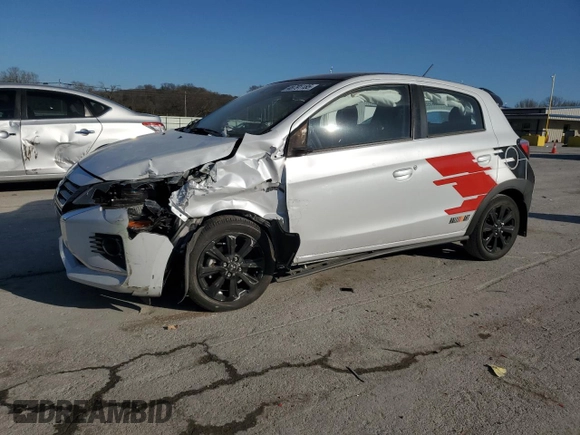 2023 Mitsubishi Mirage Black Edition с VIN ML32AWHJ6PH004865, выставлен на аукционе Copart как лот 48791185 с пробегом 11 931 миль миль и Списание • Salvage title. История ставок и продаж доступна на DreamBid. Изображение 1.
