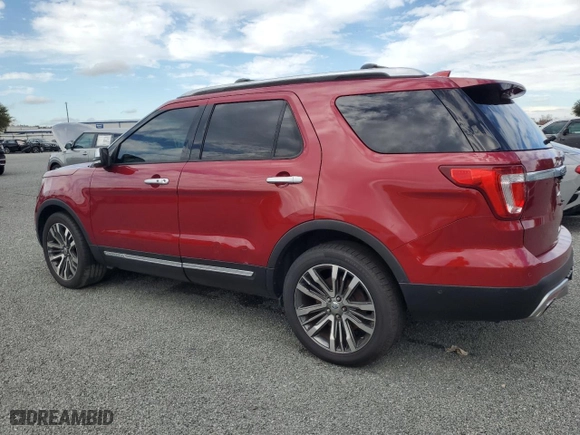 2016 Ford Explorer Platinum with VIN 1FM5K8HT5GGD22093, listed as a Copart auction lot 85421524 with 0 mi miles and Salvage Title. Bid and sale history available at carsss.com. Image 2.