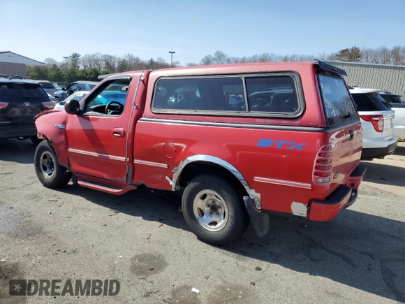 1998 Ford F-150 with VIN 1FTDF1727WNA09044, listed as a Copart auction lot 48848385 with 213,603 mi miles and Non repairable. Bid and sale history available at DreamBid. Image 2.