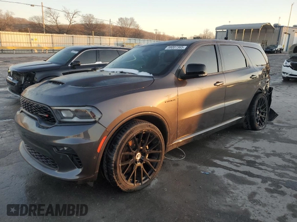 2021 Dodge Durango R/T with VIN 1C4SDHCT5MC760656, listed as a Copart auction lot 88007365 with 13,115 mi miles and Salvage Title. Bid and sale history available at DreamBid. Image 1.