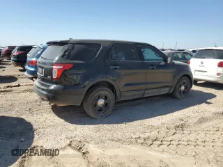 2014 Ford Utility Police Interceptor with VIN 1FM5K8AR6EGB44643, listed as a Copart auction lot 65148214 with 147,056 mi miles and Salvage Title. Bid and sale history available at carsss.com. Image 3.