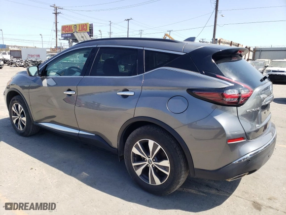 2021 Nissan Murano SV with VIN 5N1AZ2BJ5MC144378, listed as a Copart auction lot 66883004 with 35,854 mi miles and Salvage Title. Bid and sale history available at carsss.com. Image 2.