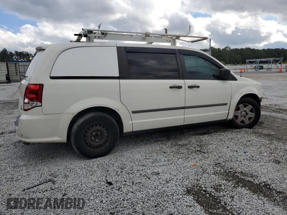 2012 Ram Cargo Van with VIN 2C4RDGAGXCR153365, listed as a Copart auction lot 72135354 with 0 mi miles and Salvage Title. Bid and sale history available at carsss.com. Image 3.