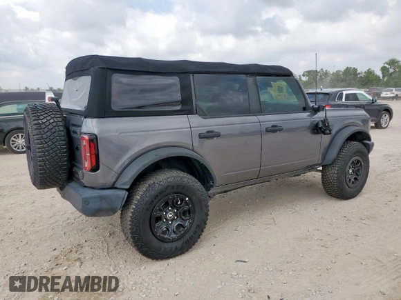 2022 Ford Bronco с VIN 1FMEE5DP9NLA72991, выставлен на аукционе Copart как лот 56551355 с пробегом 2 692 миль миль и Списание • Salvage title. История ставок и продаж доступна на DreamBid. Изображение 3.