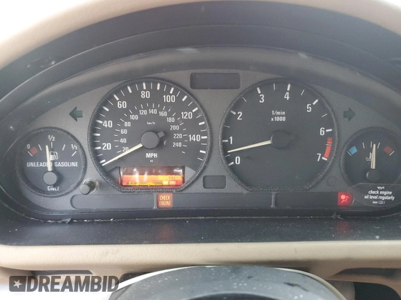 1997 BMW 3 Series 2.8L with VIN 4USCJ3322VLC01393, listed as a Copart auction lot 85528534 with 0 mi miles and Salvage Title. Bid and sale history available at carsss.com. Image 9.