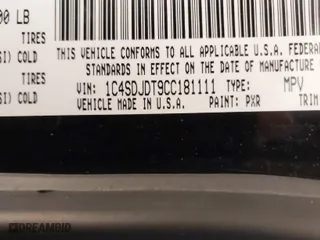 2012 Dodge Durango Crew with VIN 1C4SDJDT9CC181111, listed as a IAAI auction lot 41691801 with 124,846 mi miles. Bid and sale history available at carsss.com. Image 9.