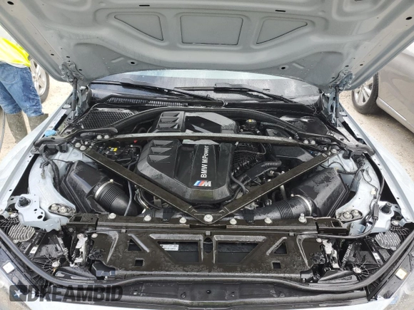 2022 BMW M4 with VIN WBS53AZ02NCK07087, listed as a Copart auction lot 78727464 with 0 mi miles and Salvage Title. Bid and sale history available at carsss.com. Image 11.