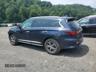 2019 Infiniti QX60 Pure z VIN 5N1DL0MM5KC563371, wystawiony jako Copart lot #60545225 z przebiegiem 84 819 mil mil oraz Szkoda całkowita • Salvage title. Historia ofert i sprzedaży dostępna na DreamBid. Obrazek 2.