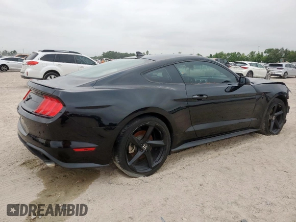 2021 Ford Mustang EcoBoost with VIN 1FA6P8TH7M5126618, listed as a Copart auction lot 58210555 with Not provided miles and Salvage title. Bid and sale history available at DreamBid. Image 3.
