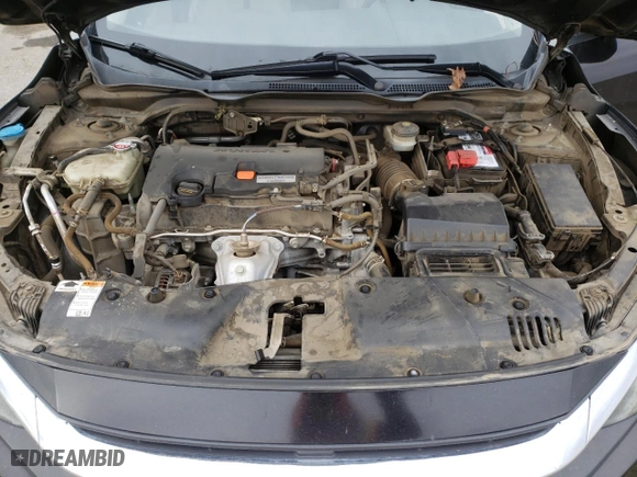2018 Honda Civic Sedan LX with VIN 2HGFC2F50JH521833, listed as a Copart auction lot 48082415 with 104,285 mi miles and Salvage Title. Bid and sale history available at carsss.com. Image 12.
