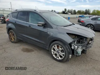 2016 Ford Escape Titanium with VIN 1FMCU9J95GUC17688, listed as a Copart auction lot 53234575 with 124,030 mi miles and Salvage Title. Bid and sale history available at DreamBid. Image 4.