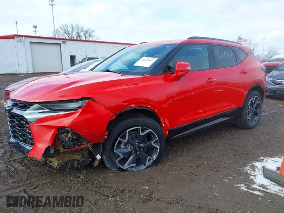 2022 Chevrolet Blazer RS z VIN 3GNKBKRS8NS172965, wystawiony jako IAAI lot #41610547 z przebiegiem 43 333 mil mil oraz . Historia ofert i sprzedaży dostępna na DreamBid. Obrazek 17.