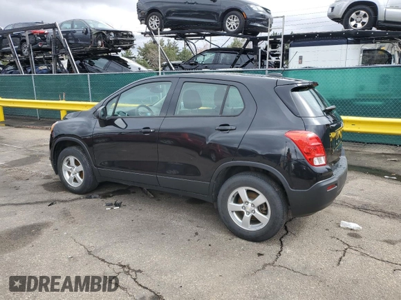 2016 Chevrolet Trax LS with VIN KL7CJNSB7GB631975, listed as a Copart auction lot 47319595 with 80,010 mi miles and Salvage Title. Bid and sale history available at carsss.com. Image 2.