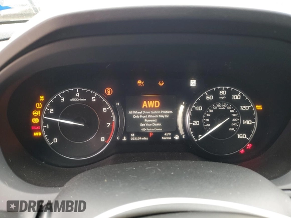 2022 Acura RDX w/Technology Package with VIN 5J8TC2H57NL008846, listed as a Copart auction lot 45051665 with 33,139 mi miles and Salvage Title. Bid and sale history available at carsss.com. Image 9.