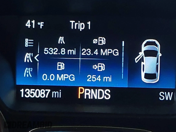 2019 Ford Escape SE with VIN 1FMCU9GD8KUA65460, listed as a IAAI auction lot 41427918 with 135,087 mi miles. Bid and sale history available at carsss.com. Image 16.