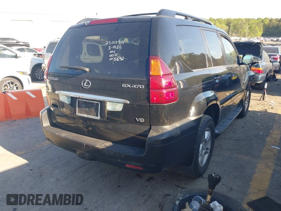 2004 Lexus GX 470 with VIN JTJBT20X440055692, listed as a IAAI auction lot 42044615 with 344,351 mi miles and . Bid and sale history available at DreamBid. Image 4.
