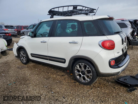 2014 FIAT 500L Trekking with VIN ZFBCFADHXEZ010932, listed as a Copart auction lot 87758755 with Not Provided miles and Salvage Title. Bid and sale history available at DreamBid. Image 2.