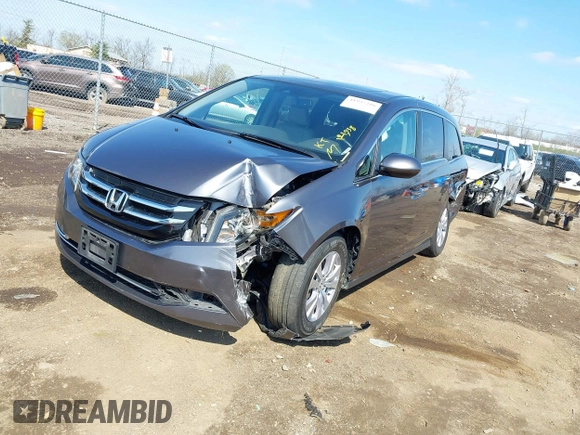2017 Honda Odyssey EX-L with VIN 5FNRL5H68HB000944, listed as a IAAI auction lot 41937216 with 121,938 mi miles and . Bid and sale history available at DreamBid. Image 6.