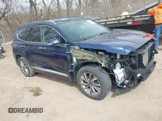 2020 Hyundai Santa Fe SEL with VIN 5NMS33AD5LH211881, listed as a IAAI auction lot 41863199 with 50,099 mi miles. Bid and sale history available at carsss.com. Image 1.