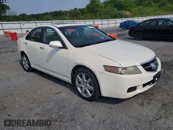 2005 Acura TSX with VIN JH4CL96975C035489, listed as a Copart auction lot 59174225 with 208,042 mi miles and Salvage title. Bid and sale history available at DreamBid. Image 4.
