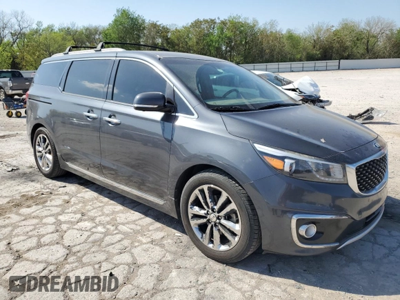 2017 Kia Sedona SX-L with VIN KNDME5C14H6271933, listed as a Copart auction lot 53614575 with 166,429 mi miles and Clean Title. Bid and sale history available at carsss.com. Image 4.
