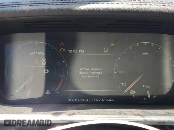 2015 Land Rover Range Rover Supercharged with VIN SALGS2TF1FA215158, listed as a Copart auction lot 60227065 with 97,737 mi miles and Clean title. Bid and sale history available at DreamBid. Image 9.