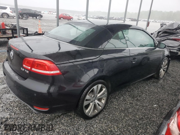 2013 Volkswagen Eos Lux with VIN WVWFW8AH3DV005858, listed as a Copart auction lot 51748545 with 76,624 mi miles and Salvage Title. Bid and sale history available at DreamBid. Image 3.