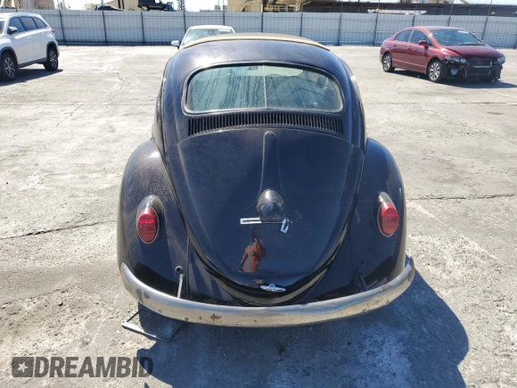 1963 Volkswagen Beetle with VIN 5020781, listed as a Copart auction lot 68491334 with 36,482 mi miles and Salvage Title. Bid and sale history available at DreamBid. Image 6.
