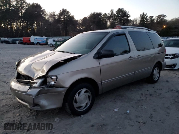2002 Toyota Sienna LE with VIN 4T3ZF13C12U498273, listed as a Copart auction lot 82745224 with 144,265 mi miles and Non Repairable. Bid and sale history available at DreamBid. Image 1.