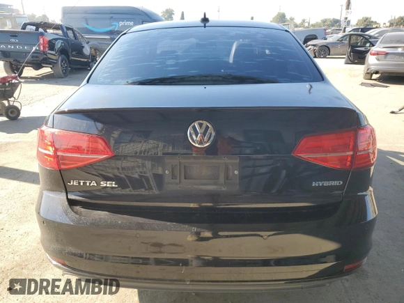 2015 Volkswagen Jetta Sedan Hybrid SEL Premium with VIN 3VW637AJ8FM416575, listed as a Copart auction lot 81854754 with 0 mi miles and Salvage Title. Bid and sale history available at carsss.com. Image 6.