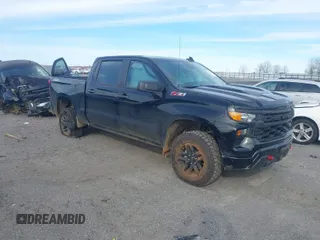 2022 Chevrolet Silverado 1500 Custom Trail Boss with VIN 3GCPDCEK2NG626683, listed as a IAAI auction lot 41723730 with 51,830 mi miles. Bid and sale history available at carsss.com. Image 1.