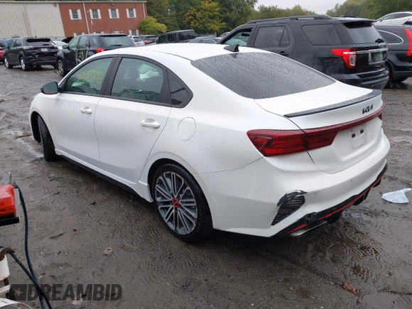 2022 Kia Forte GT with VIN 3KPF44AC9NE460058, listed as a IAAI auction lot 40385898 with 57,961 mi miles. Bid and sale history available at carsss.com. Image 15.