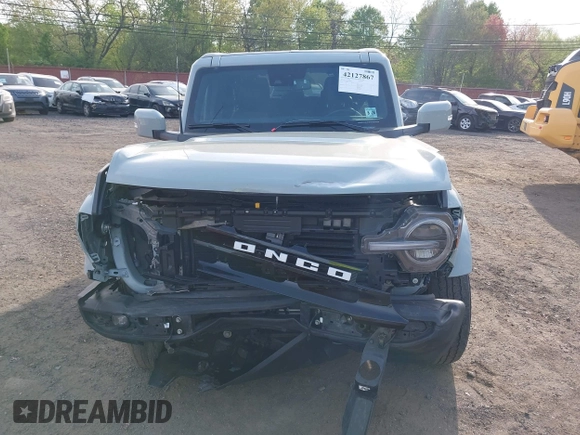 2023 Ford Bronco with VIN 1FMDE5BH3PLA90591, listed as a IAAI auction lot 42127867 with 34,616 mi miles and . Bid and sale history available at DreamBid. Image 12.