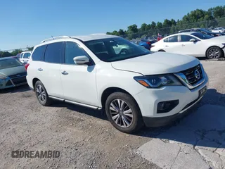 2018 Nissan Pathfinder Platinum with VIN 5N1DR2MM8JC661481, listed as a IAAI auction lot 42651882 with 83,591 mi miles and . Bid and sale history available at DreamBid. Image 1.
