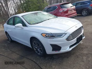 2019 Ford Fusion SEL with VIN 3FA6P0CD5KR224619, listed as a IAAI auction lot 41806350 with 68,032 mi miles. Bid and sale history available at carsss.com. Image 1.