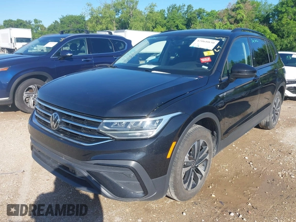 2023 Volkswagen Tiguan S with VIN 3VVRB7AX0PM120136, listed as a IAAI auction lot 42068030 with 46,220 mi miles and . Bid and sale history available at DreamBid. Image 17.