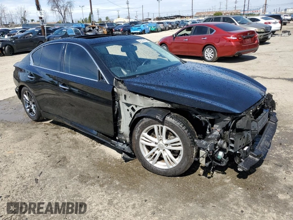 2019 Infiniti Q50 3.0t LUXE with VIN JN1EV7AP4KM543314, listed as a Copart auction lot 49647465 with 63,189 mi miles and Salvage Title. Bid and sale history available at carsss.com. Image 4.