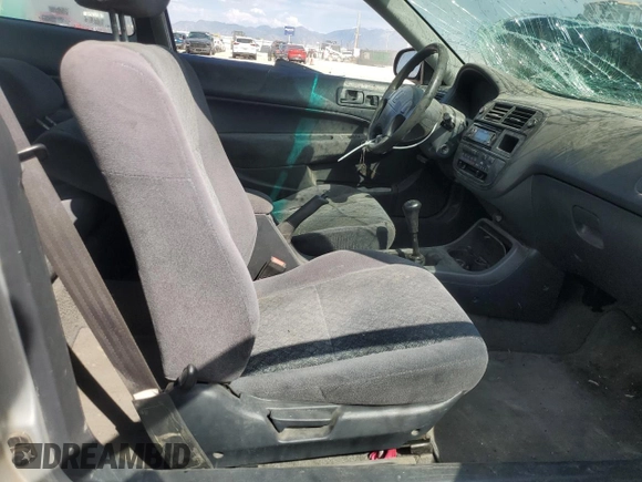 1998 Honda Civic HX with VIN 1HGEJ7123WL114255, listed as a Copart auction lot 66585544 with 251,047 mi miles and Clean Title. Bid and sale history available at carsss.com. Image 7.