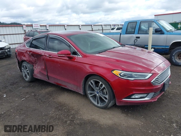2017 Ford Fusion Titanium с VIN 3FA6P0D91HR141403, выставлен на аукционе IAAI как лот 41989240 с пробегом 185 588 миль миль и . История ставок и продаж доступна на DreamBid. Изображение 1.