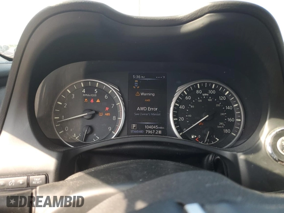 2018 Infiniti Q50 Luxe with VIN JN1EV7AR7JM443644, listed as a Copart auction lot 65035725 with 104,045 mi miles and Clean title. Bid and sale history available at DreamBid. Image 9.